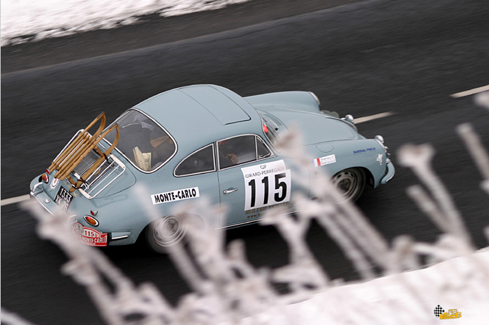 2007 : la Porsche 356C de Franois-Xavier Prouteau et Patrick Richard